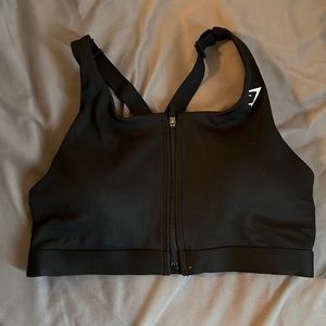 Gymshark zip up sports bra